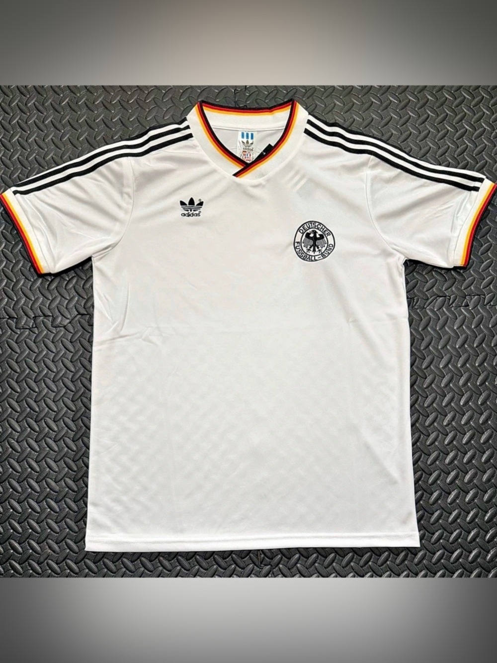 Germany 1986 Home World Cup Retro Jersey Vintage Style Shirt